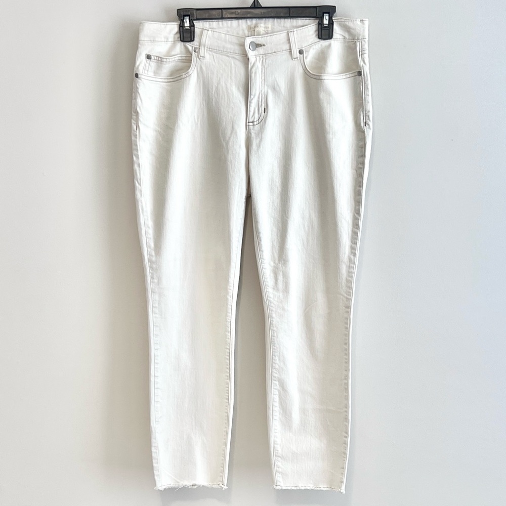 Eileen Fisher Undyed Organic Cotton Slim Straight Jeans